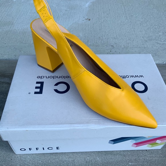 Office Shoes - Yellow Slingback by Office